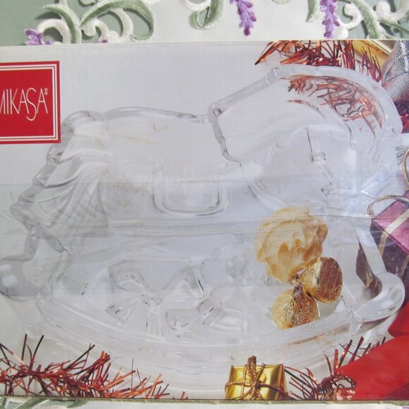 Mikasa Rocking Horse Glass Bowl 7-1/2" w its box - Picture 4 of 16